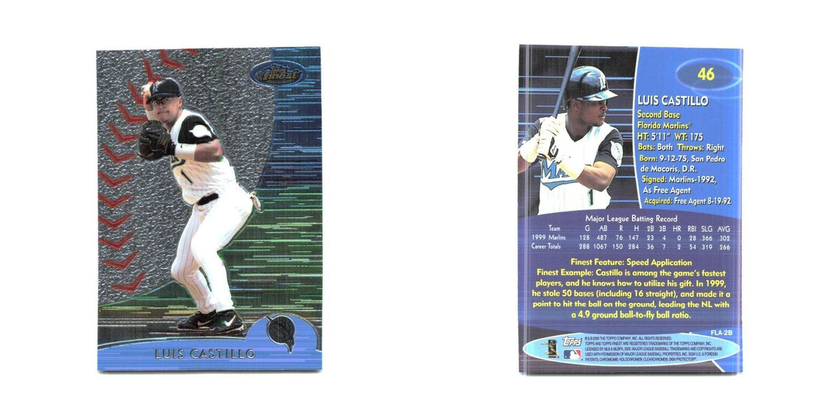 2000 Finest Luis Castillo Florida Marlins #46
