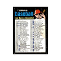 1971 Topps Baseball Card (Damaged) 3rd Series Checklist #206