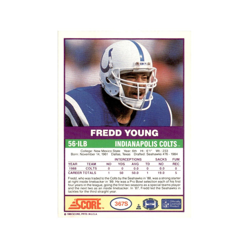 1989 Score Supplemental Fredd Young Colts #367S