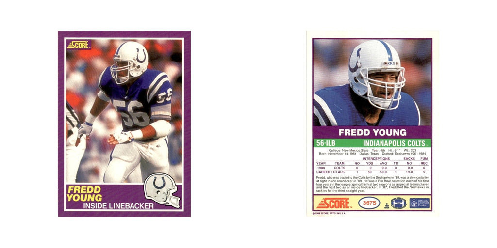 1989 Score Supplemental Fredd Young Colts #367S