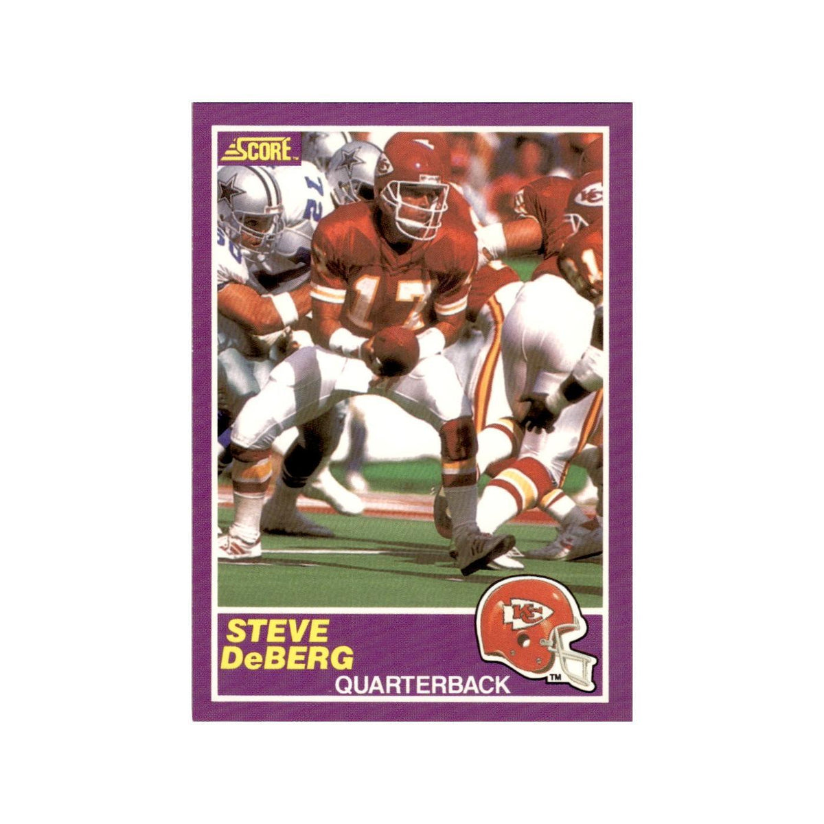 1989 Score Supplemental Steve DeBerg Chiefs #342S