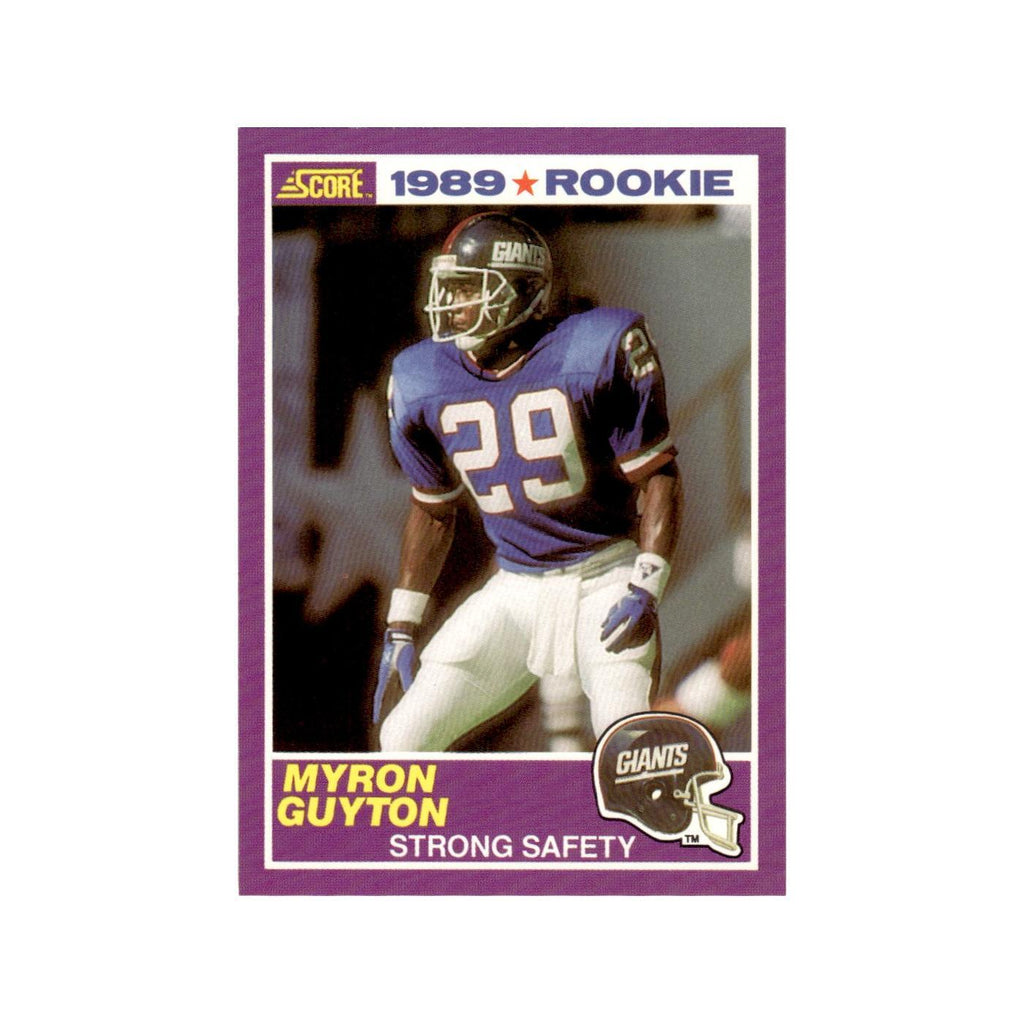 1989 Score Supplemental Myron Guyton RC Giants #422S