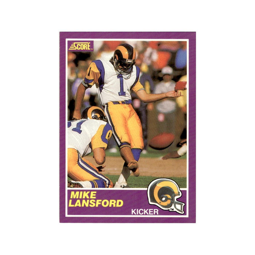 1989 Score Supplemental Mike Lansford Rams #344S