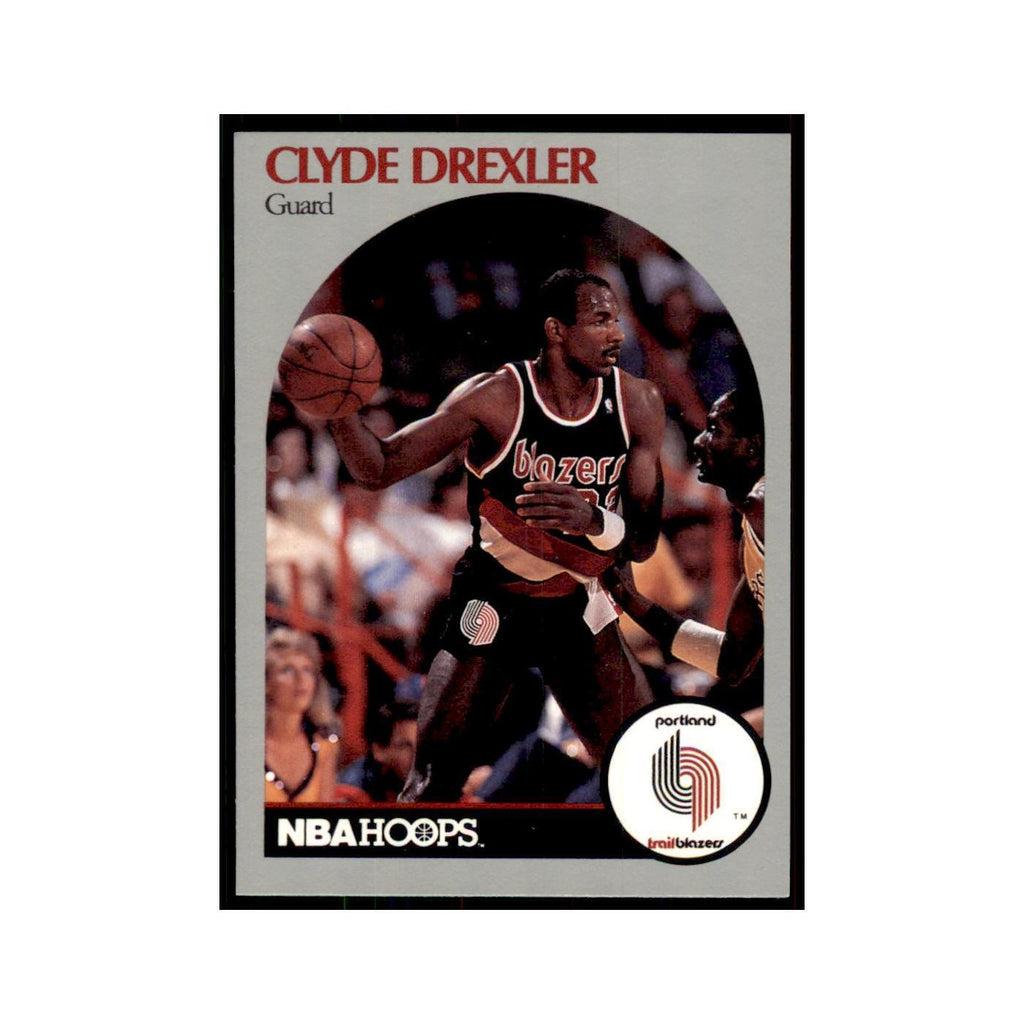 1990 NBA Hoops Clyde Drexler Basketball Cards #245