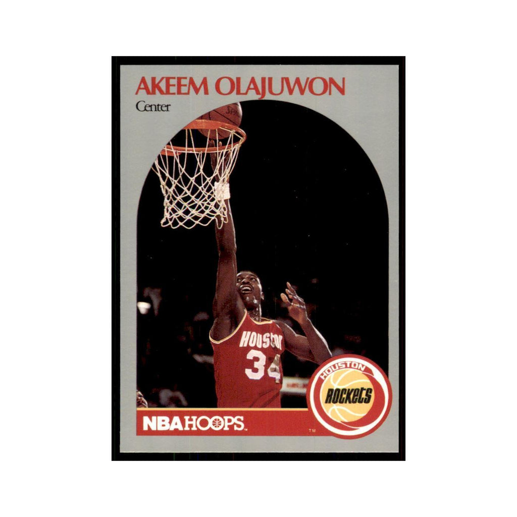 1990 NBA Hoops Akeem Olajuwon Basketball Cards #127