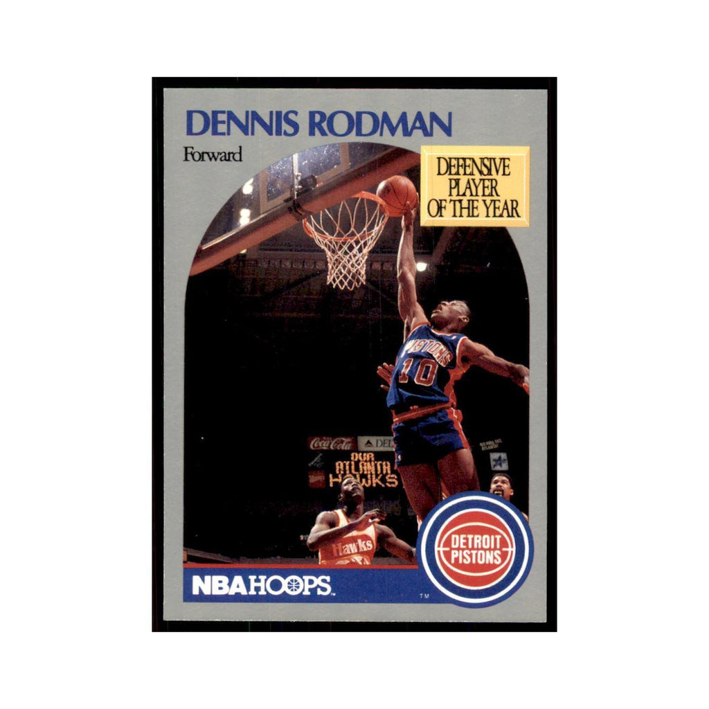1990 NBA Hoops Dennis Rodman Basketball Cards #109