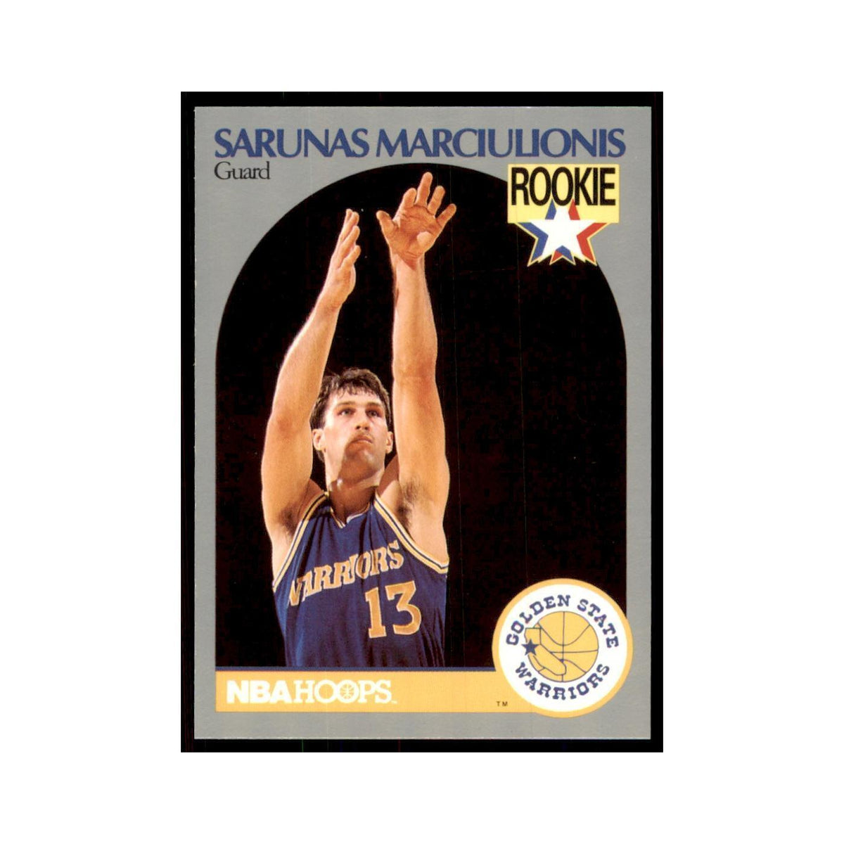 1990 NBA Hoops Sarunas Marciulionis Basketball Cards #115