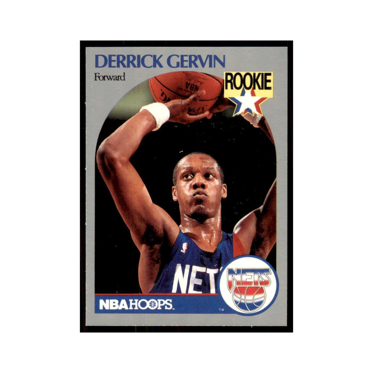 1990 NBA Hoops Derrick Gervin RC Basketball Cards #196