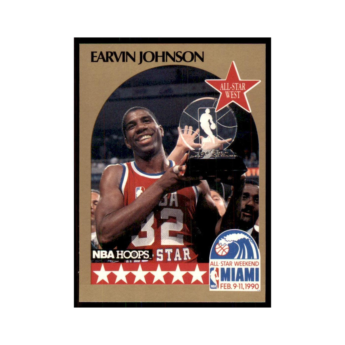 1990 NBA Hoops Earvin Johnson Basketball Cards #18
