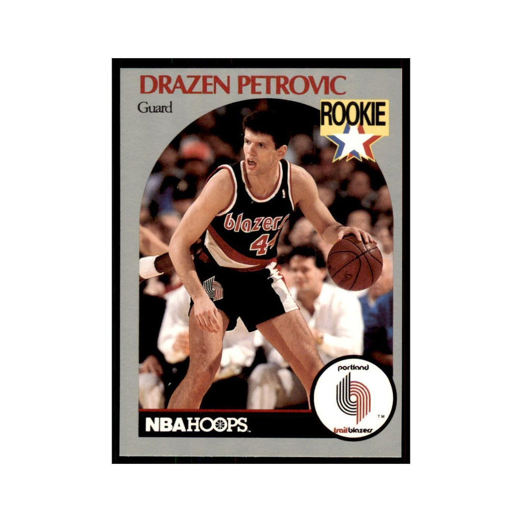 1990 NBA Hoops Drazen Petrovic RC Basketball Cards #248