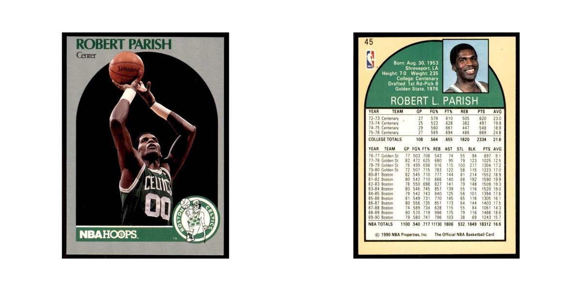 1990 NBA Hoops Robert Parish Basketball Cards #45