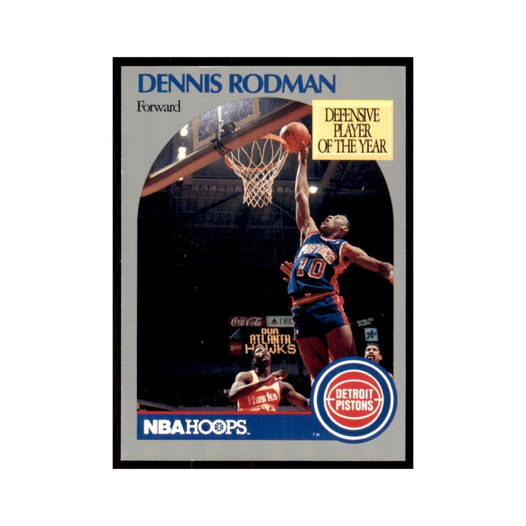1990 NBA Hoops Dennis Rodman Basketball Cards #109