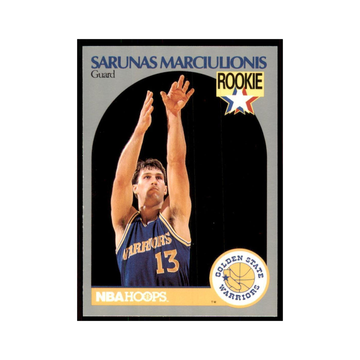 1990 NBA Hoops Sarunas Marciulionis Basketball Cards #115