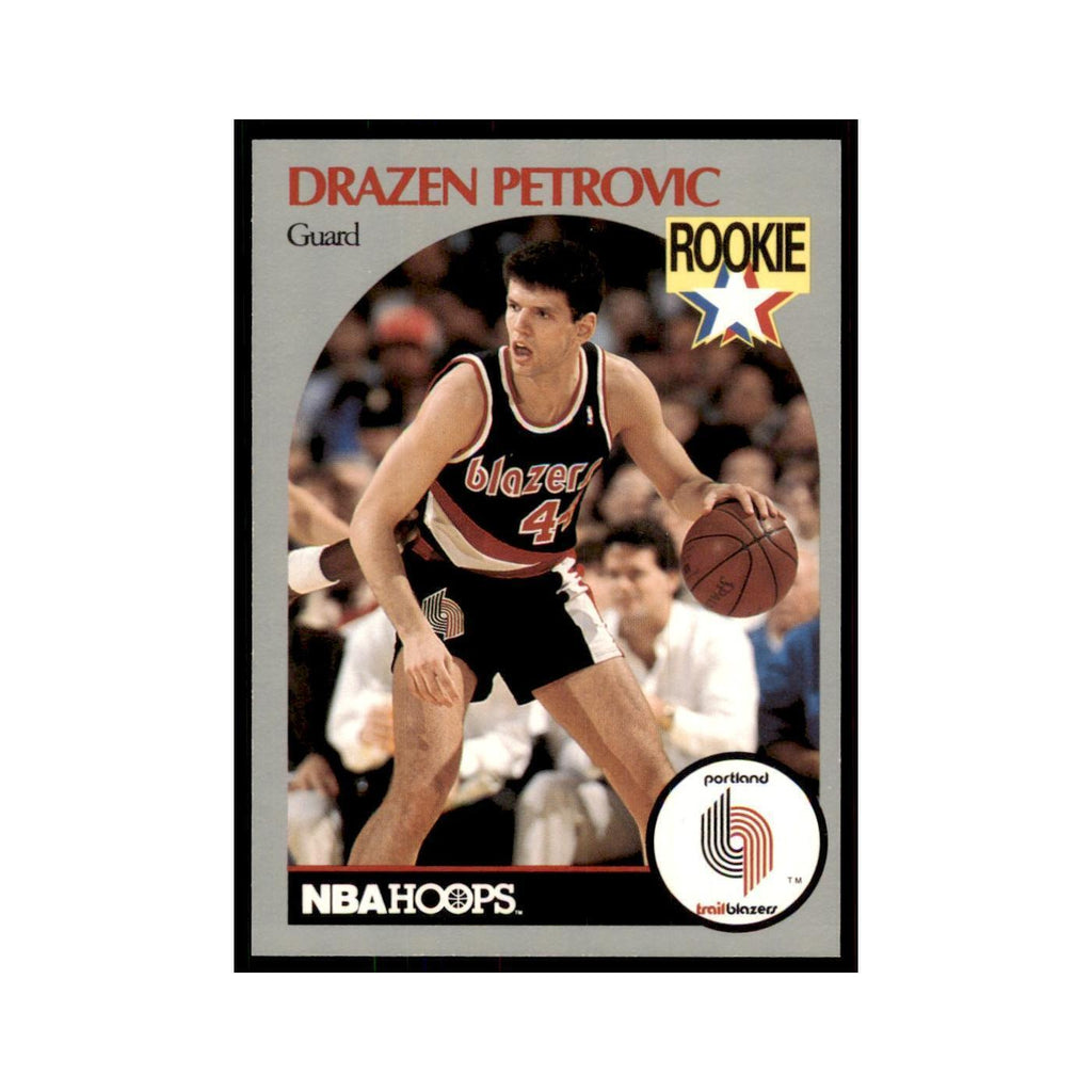 1990 NBA Hoops Drazen Petrovic RC Basketball Cards #248