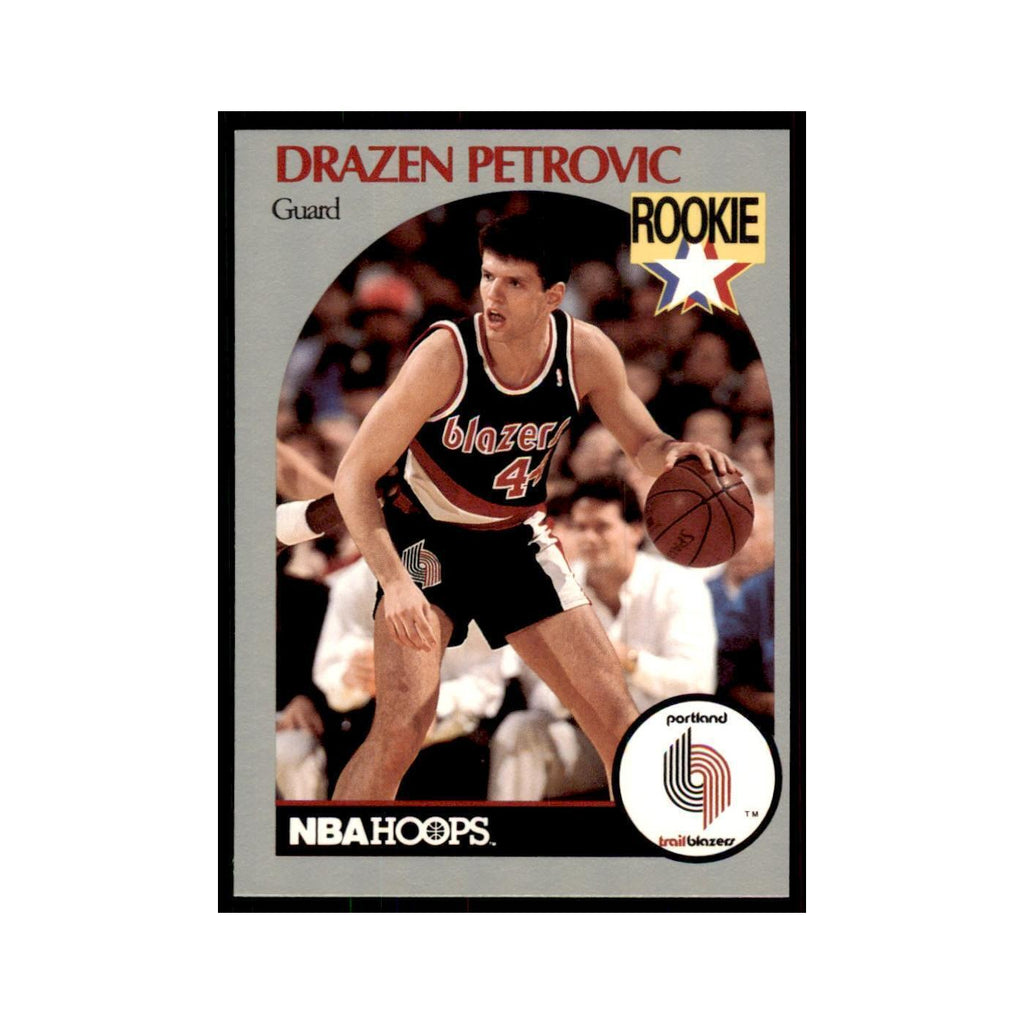 1990 NBA Hoops Drazen Petrovic RC Basketball Cards #248