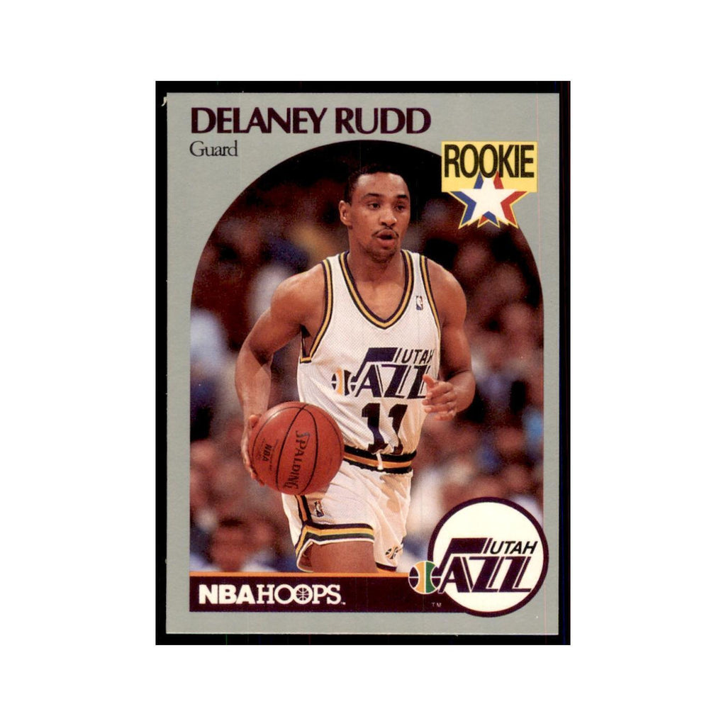 1990 NBA Hoops Delaney Rudd RC Basketball Cards #293
