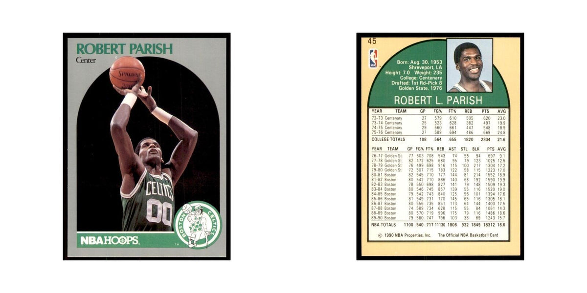 1990 NBA Hoops Robert Parish Basketball Cards #45