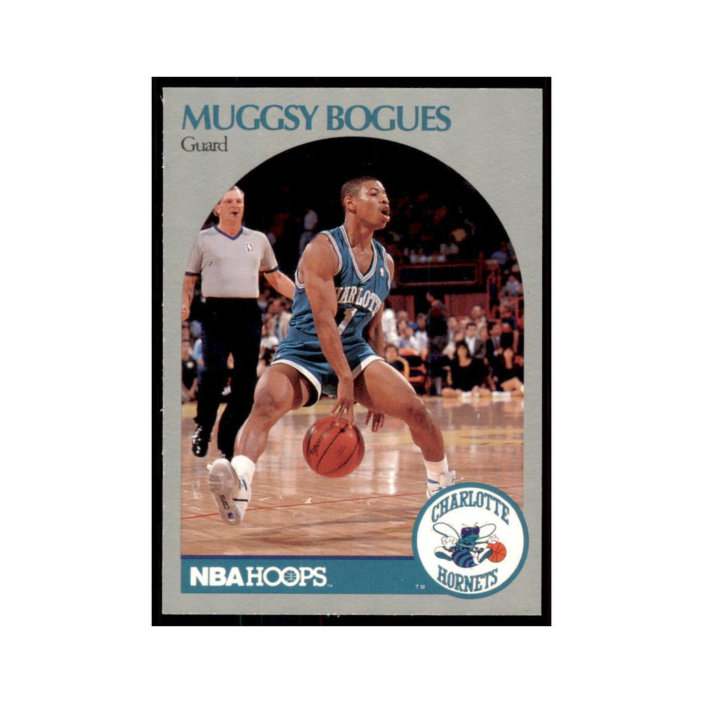 1990 NBA Hoops Muggsy Bogues Basketball Cards #50