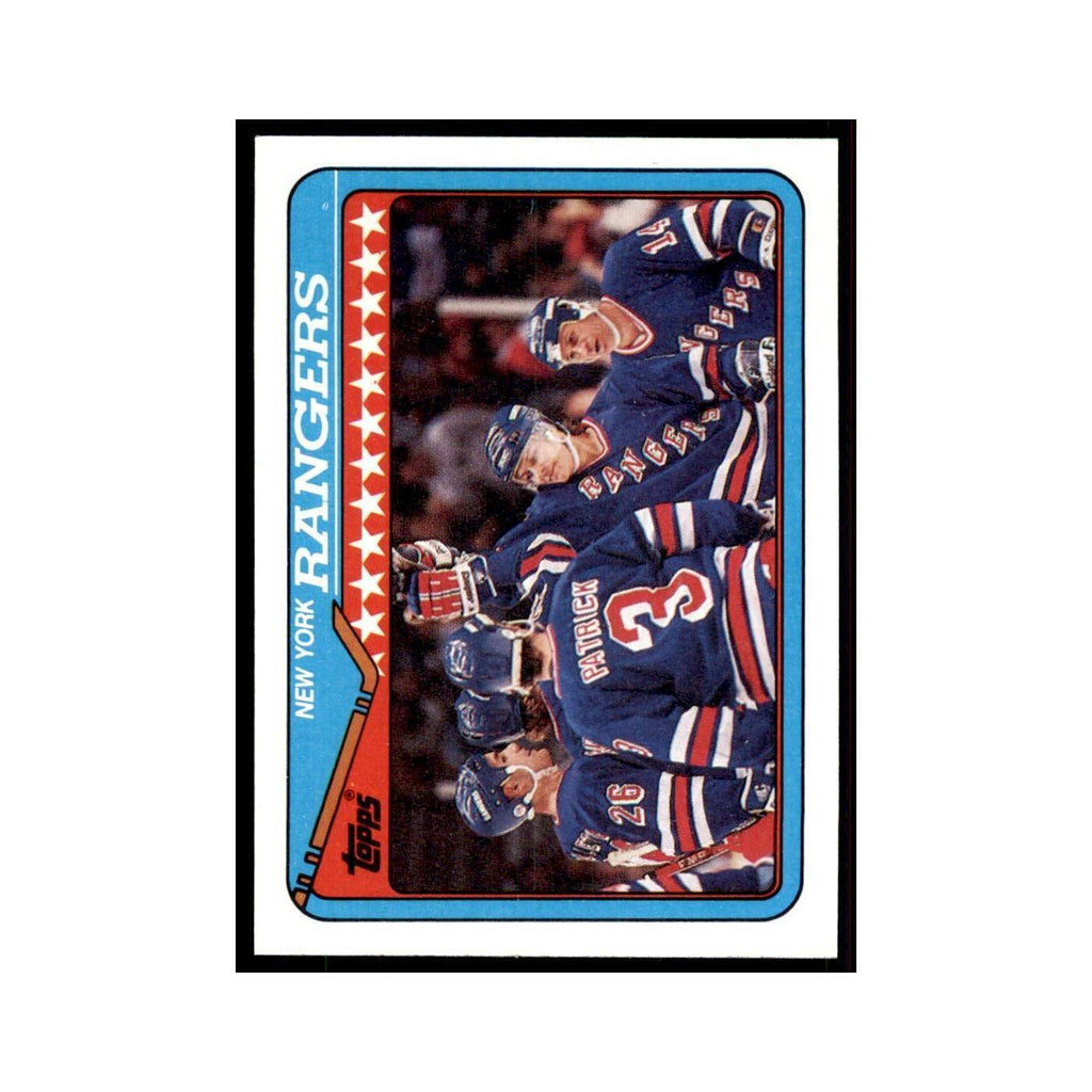 1990 Topps New York Rangers Hockey Cards #101