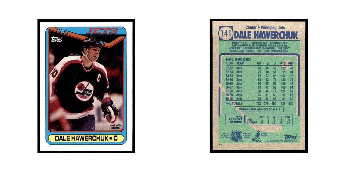 1990 Topps Dale Hawerchuk Hockey Cards #141