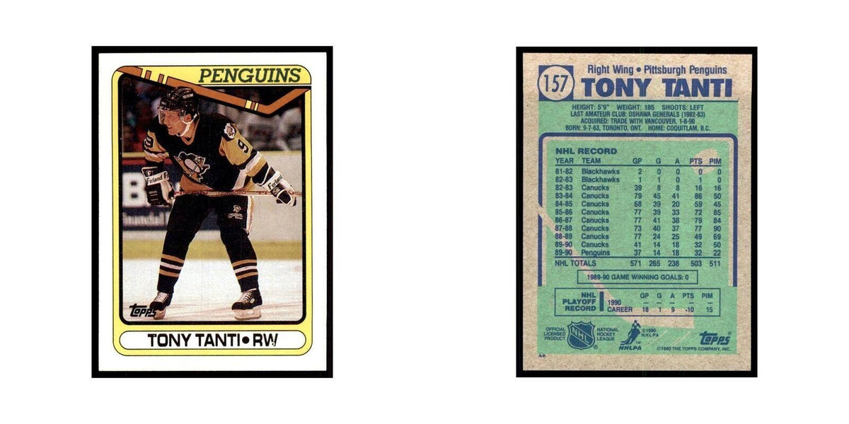 1990 Topps Tony Tanti Hockey Cards #157