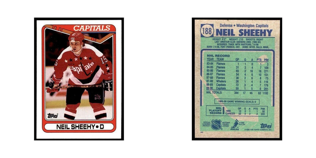 1990 Topps Neil Sheehy Hockey Cards #188