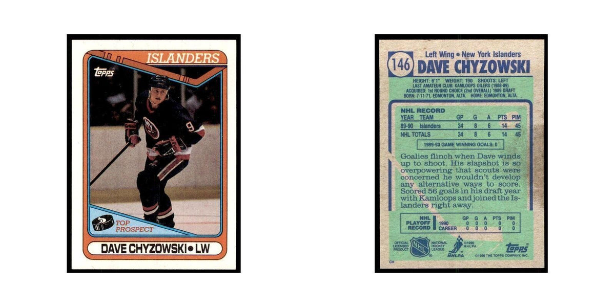 1990 Topps Dave Chyzowski Hockey Cards #146