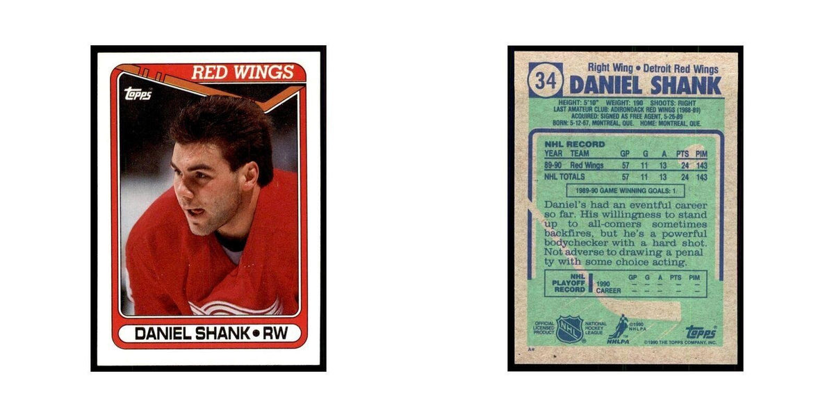 1990 Topps Daniel Shank Hockey Cards #34