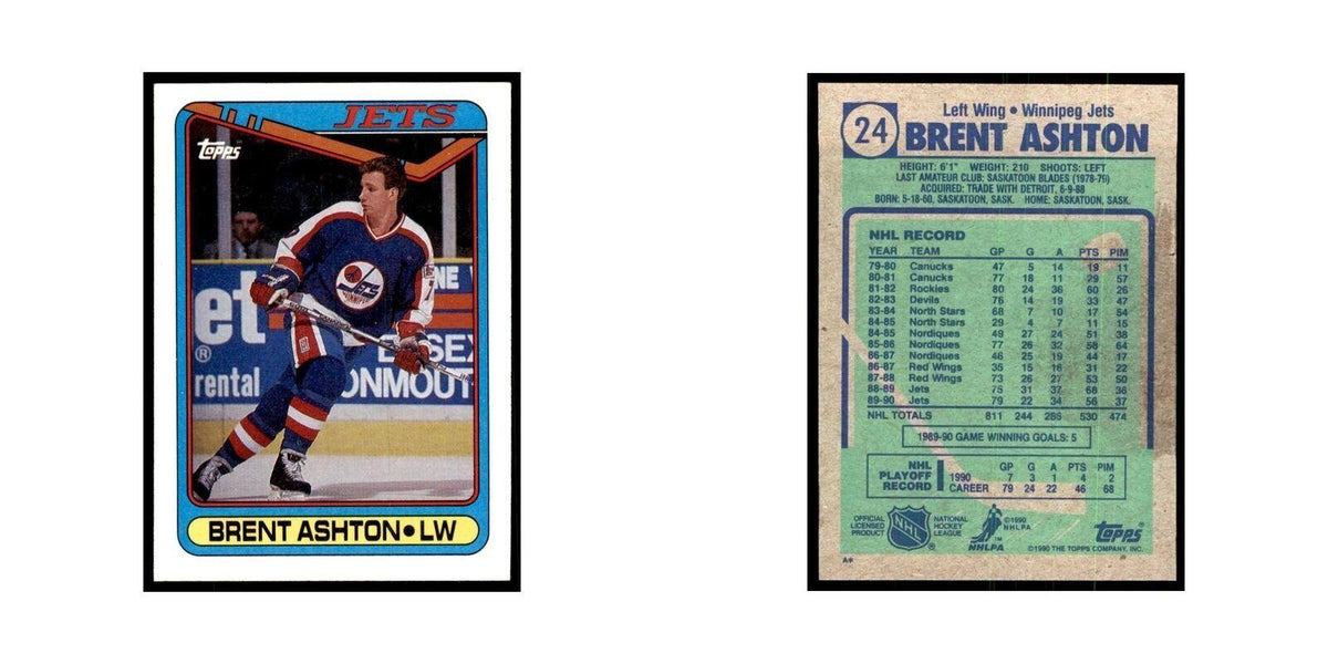 1990 Topps Brent Ashton Hockey Cards #24