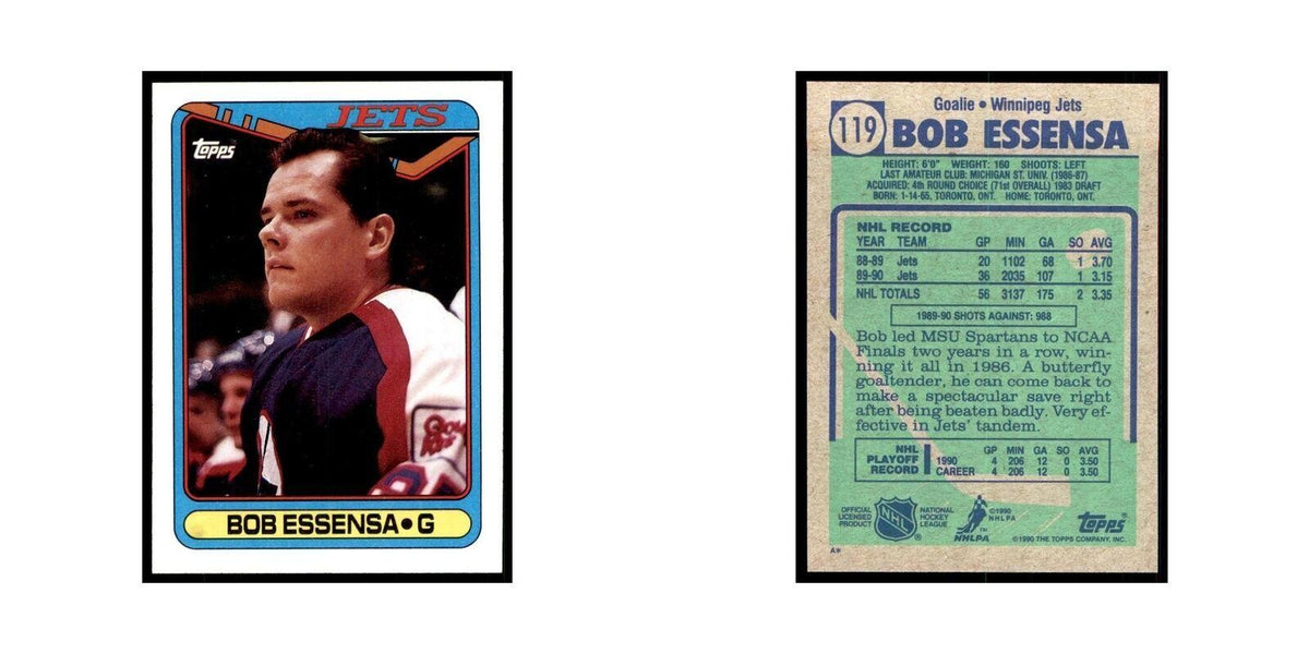 1990 Topps Bob Essensa Hockey Cards #119