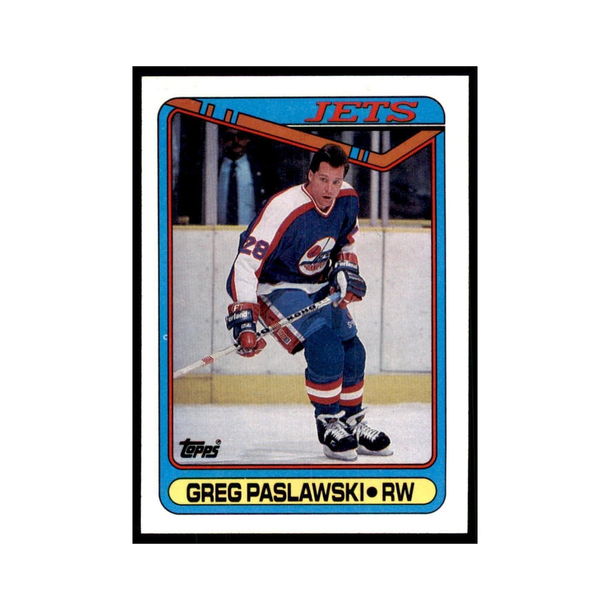 1990 Topps Greg Paslawski Hockey Cards #154