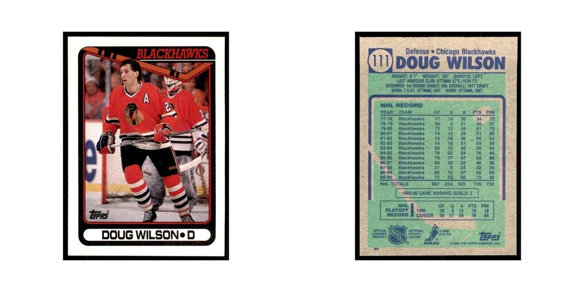 1990 Topps Doug Wilson Hockey Cards #111