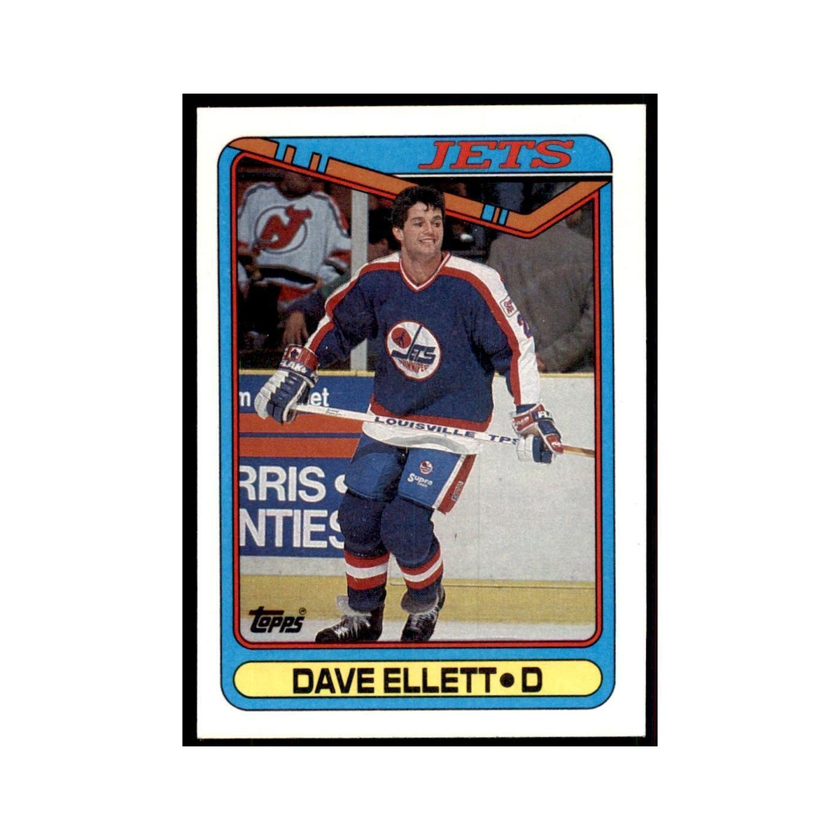 1990 Topps Dave Ellett Hockey Cards #104
