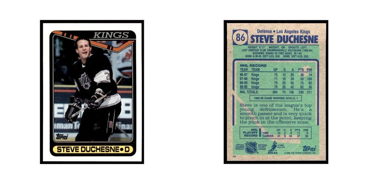 1990 Topps Steve Duchesne Hockey Cards #86