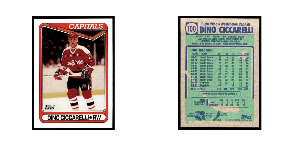 1990 Topps Dino Ciccarelli Hockey Cards #100