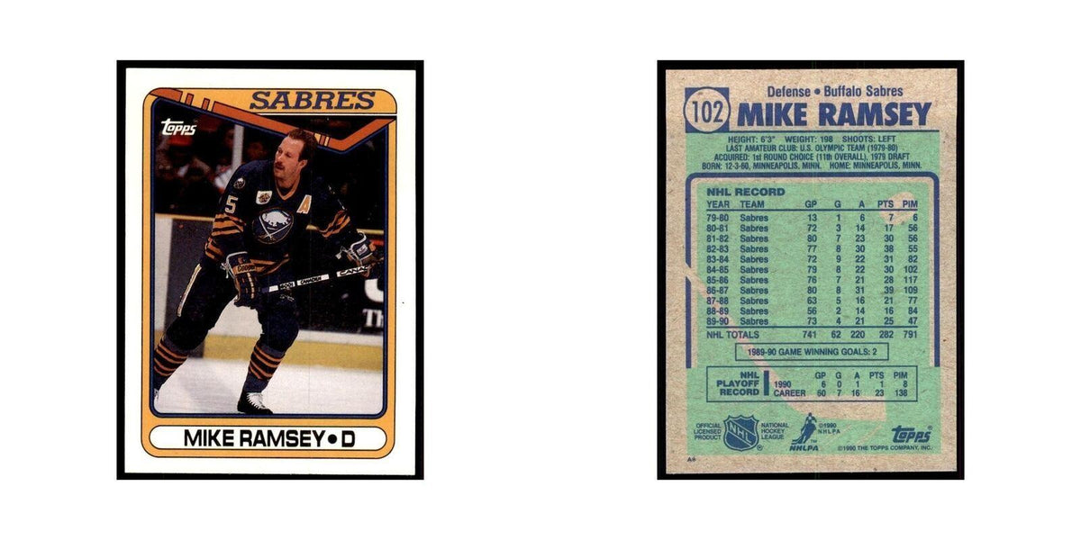 1990 Topps Mike Ramsey Hockey Cards #102