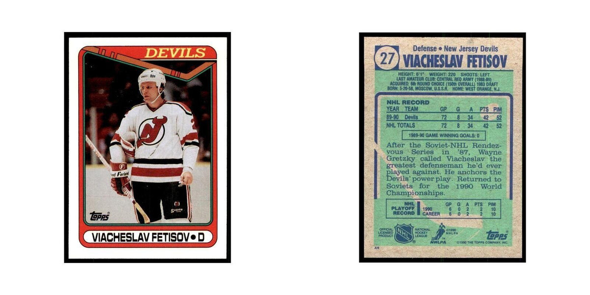 1990 Topps Viacheslav Fetisov Hockey Cards #27