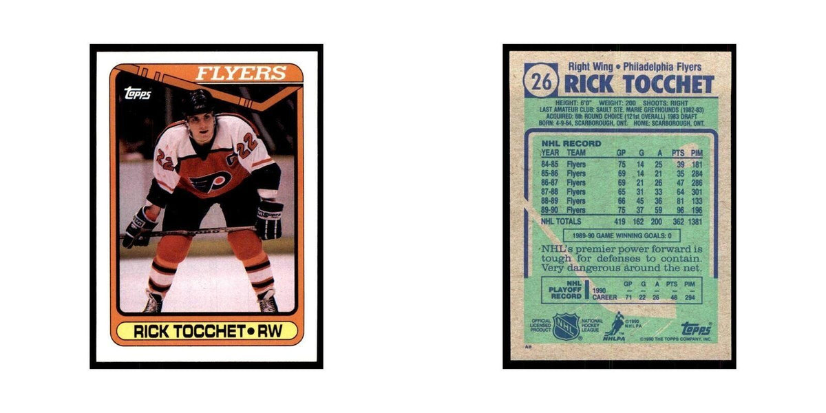 1990 Topps Rick Tocchet Hockey Cards #26