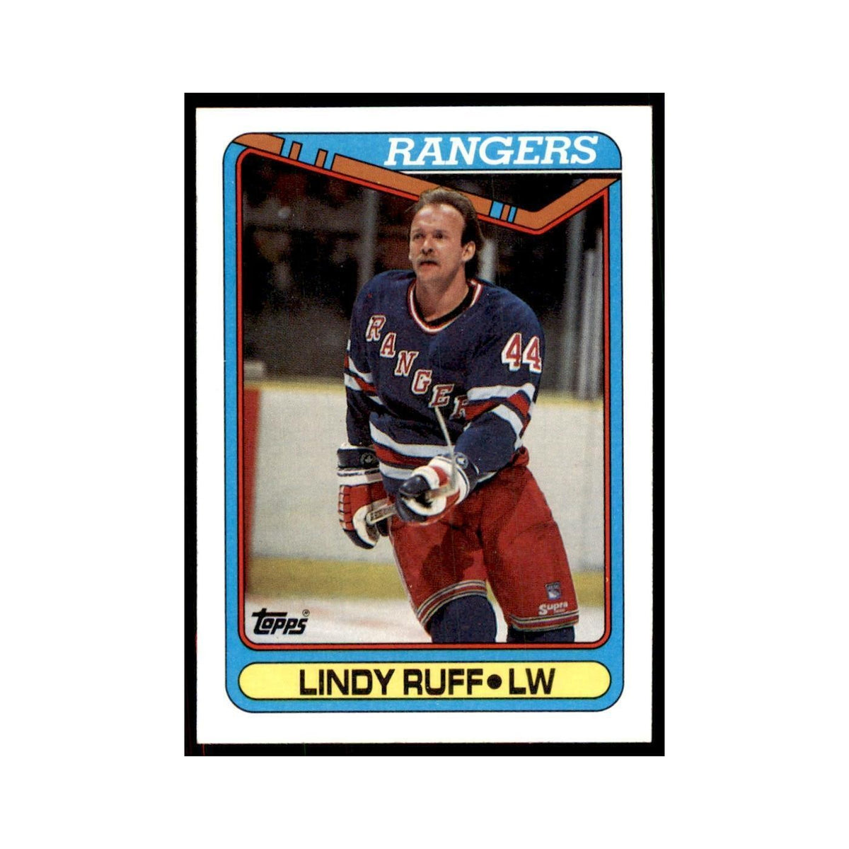 1990 Topps Lindy Ruff Hockey Cards #143