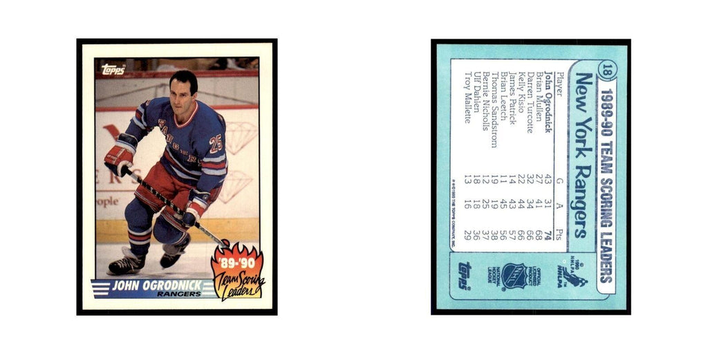 1990 Topps John Ogrodnick Hockey Cards #18