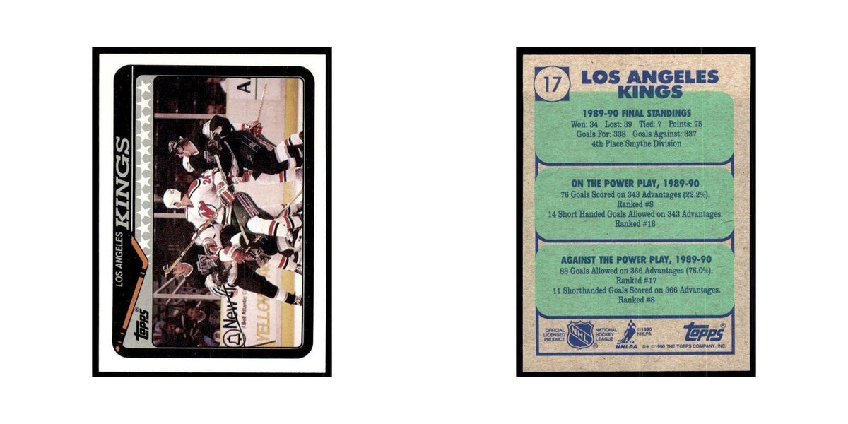 1990 Topps Los Angeles Kings Hockey Cards #17
