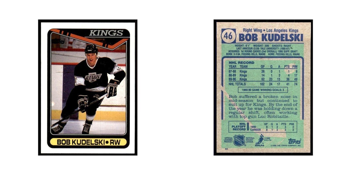 1990 Topps Bob Kudelski Hockey Cards #46