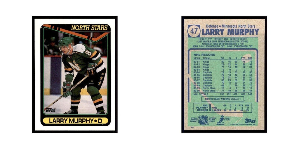 1990 Topps Larry Murphy Hockey Cards #47