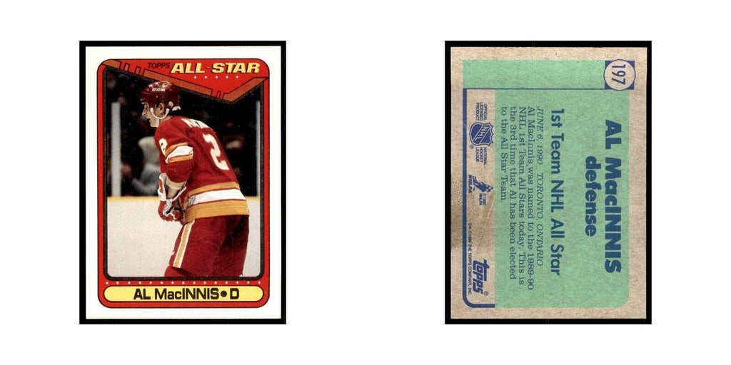1990 Topps Al MacInnis Hockey Cards #197
