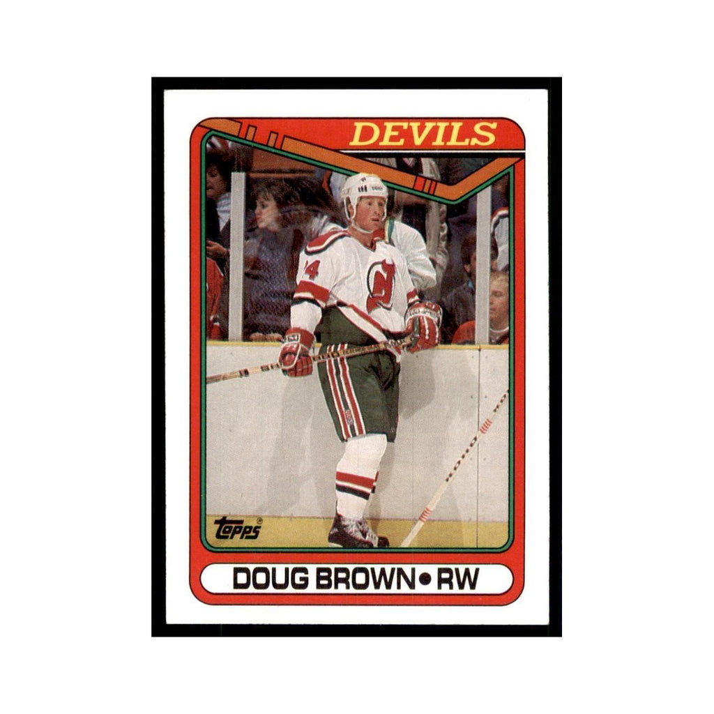 1990 Topps Doug Brown Hockey Cards #117