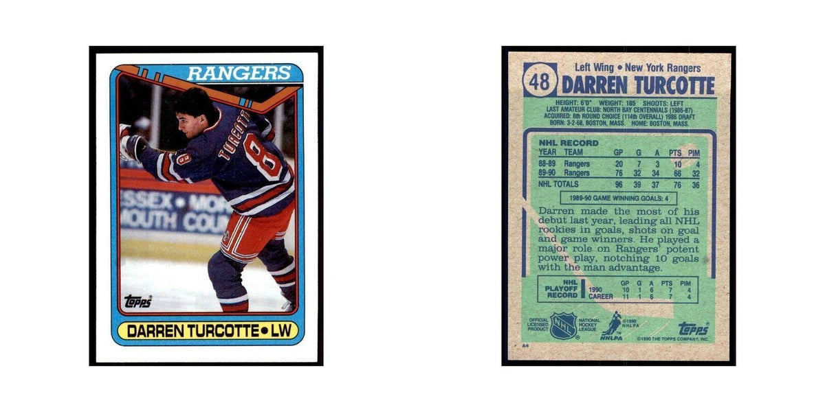 1990 Topps Darren Turcotte Hockey Cards #48