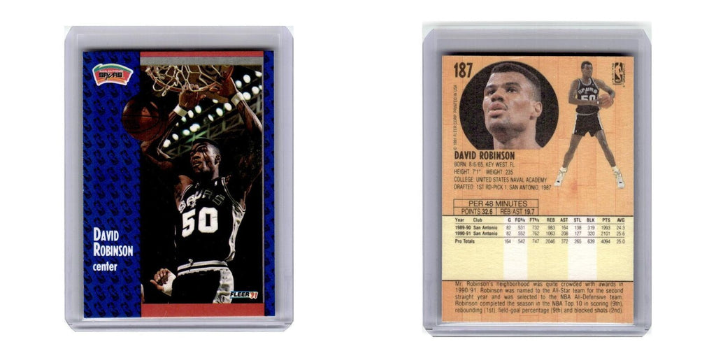 1991 Fleer David Robinson Spurs #187