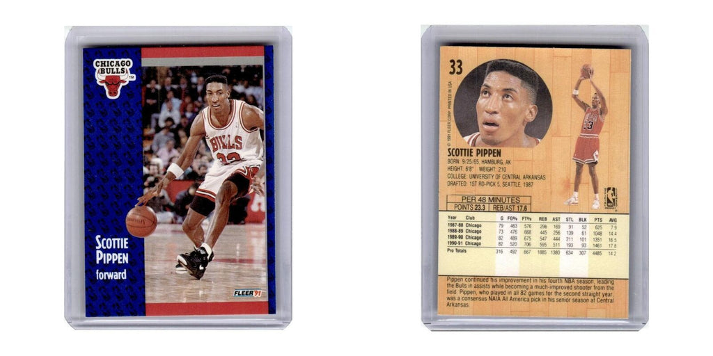 1991 Fleer Scottie Pippen Bulls #33