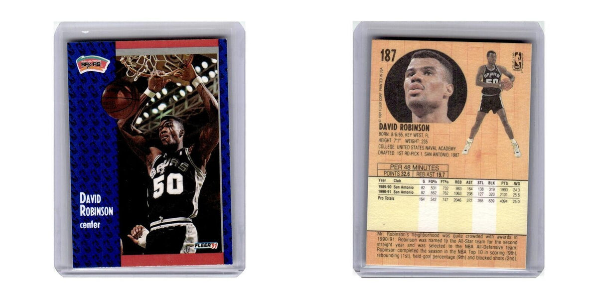 1991 Fleer David Robinson Spurs #187