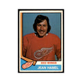 1974 O-Pee-Chee Jean Hamel RC (Damaged) Detroit Red Wings #383
